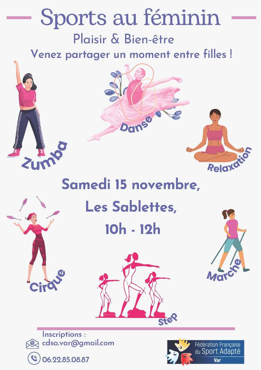 Première matinée sport adapté au feminin le samedi 15 novembre 2025