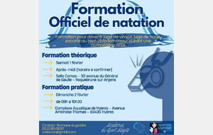 FORMATION OFFICIEL DE NATATION