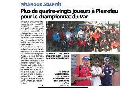 Championnat du Var de pétanque